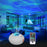 K-1106 Flying Saucer Laser Projection Light Aurora Borealis Starry Night Lights Projector Atmosphere Light USB Laser Projection Light for Live Streaming - 2