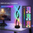 KBB-65 Sound Activated Gaming RGB Ambient Light Cross Spiral Design Desk Lamp, Wire + Remote + APP Control - 2