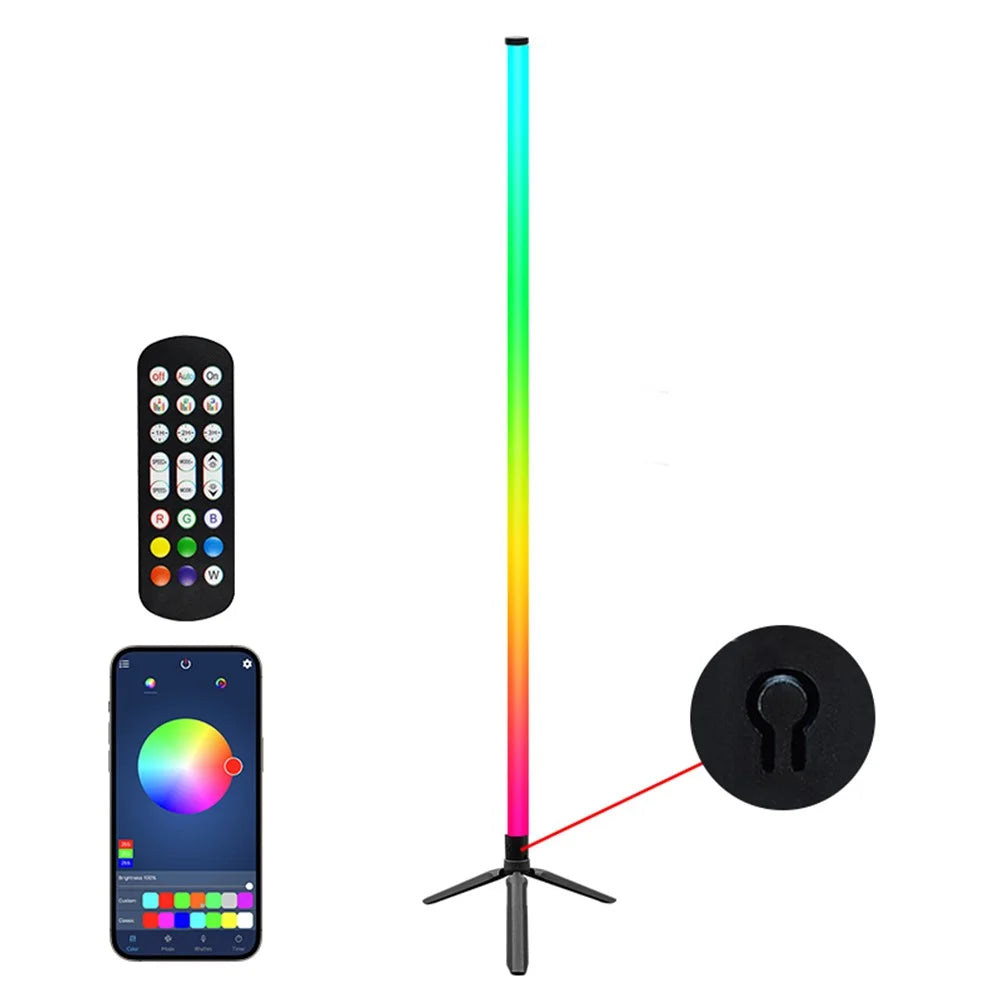 KBB-45 RGB Floor Lamp Music Sync Ambient Light for Bedroom  /  Living Room, Remote + APP Control - 1