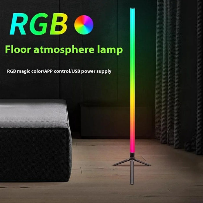 KBB-45 RGB Floor Lamp Music Sync Ambient Light for Bedroom  /  Living Room, Remote + APP Control - 3