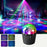 3W Sound Activated Striped Mini Magic Ball LED Light RGB Stage Lamp for KTV Bar (Without Remote) - 2