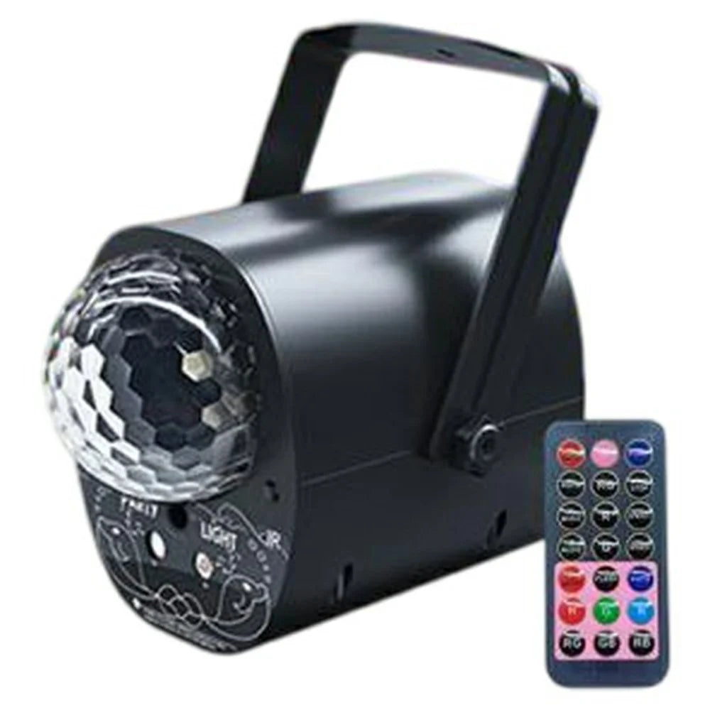 LED Stage Laser Projector Light with Handle Sound Activated Disco Ball Lamp for Party / Bar / KTV (With Remote) - 1