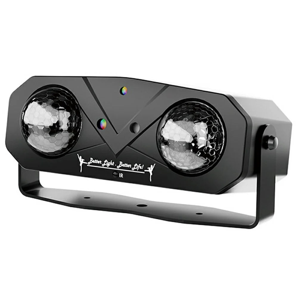12W LED Party Light Water Wave Effect Rotating Disco Ball Remote Control Laser Projector, with Power Adapter - US Plug - 1