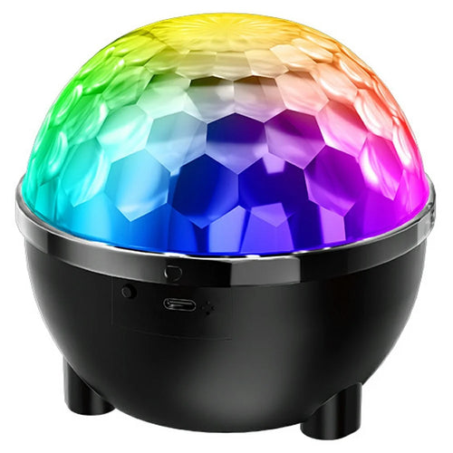 Sound Activated 6 Color Rotating Disco Magic Ball Light RGB LED Party Lamp for KTV Bar Stage - 1