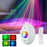 Bluetooth-Compatible Music Player Oval Starry Sky Projector Lamp Aurora Night Light with Remote - 2