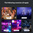 Bluetooth-Compatible Music Player Oval Starry Sky Projector Lamp Aurora Night Light with Remote - 4
