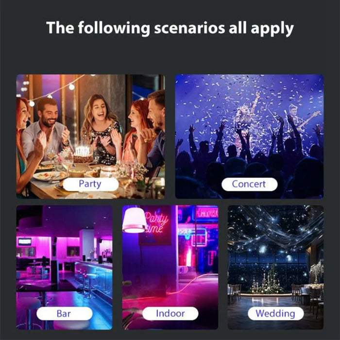 Bluetooth-Compatible Music Player Oval Starry Sky Projector Lamp Aurora Night Light with Remote - 4