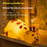 Cute Cartoon Giraffe Night Light Tap Control Silicone Bedside Lamp with Timer Desk Decor - 7