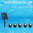 TS-S5405 5 in 1 Solar Underwater Lights IP68 Waterproof Pond Fish Tank Landscape Lamp, Base Type - 6