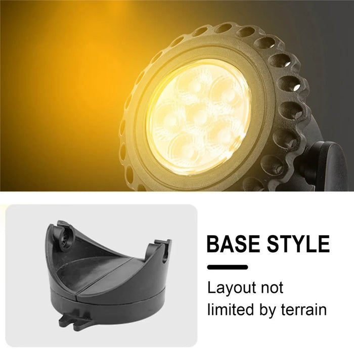 TS-S5405 5 in 1 Solar Underwater Lights IP68 Waterproof Pond Fish Tank Landscape Lamp, Base Type - 7