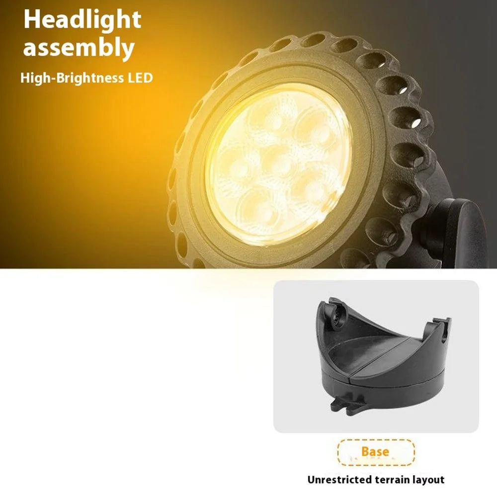 TS-S5405 3 in 1 Solar Underwater Lights IP68 Waterproof Pond Fish Tank Landscape Lamp, Base Type - 6