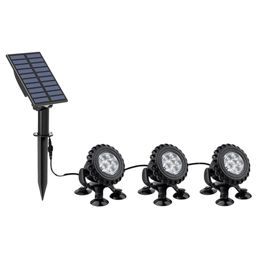 TS-S5405 3 in 1 Solar Underwater Lights IP68 Waterproof Pond Fish Tank Landscape Lamp, Suction Cup Type - 1