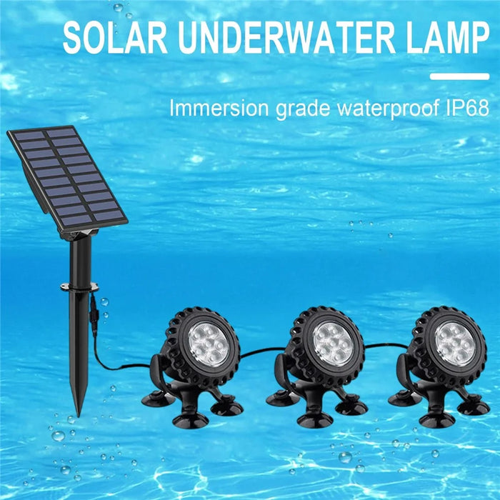 TS-S5405 3 in 1 Solar Underwater Lights IP68 Waterproof Pond Fish Tank Landscape Lamp, Suction Cup Type - 5