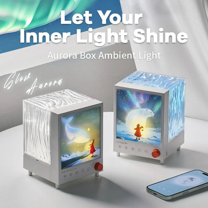 Starry Sky Whale Aurora Projection Light Dream Atmosphere Lamp Bluetooth-Compatible Speaker - 3