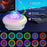 SSL002-C USB Rechargeable Star Projector Night Light RGB Atmosphere Lamp Bluetooth-compatible Speaker with Remote - White - 3