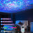 SSL002-C USB Rechargeable Star Projector Night Light RGB Atmosphere Lamp Bluetooth-compatible Speaker with Remote - White - 6