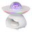 TCSP-001-C USB Rechargeable Table Lamp Phone Wireless Charger Bluetooth-compatible Speaker Starry Sky Projection Night Light - White - 1