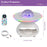 TCSP-001-C USB Rechargeable Table Lamp Phone Wireless Charger Bluetooth-compatible Speaker Starry Sky Projection Night Light - White - 7