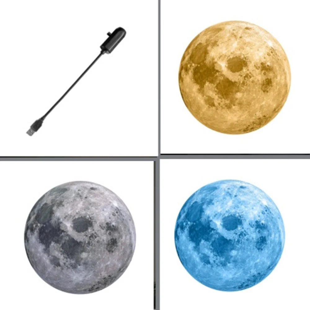 Planet Projection Lamp with 3 Slides USB Powered 360 Degree Rotation LED Night Light for Kids Room Bedroom - 2