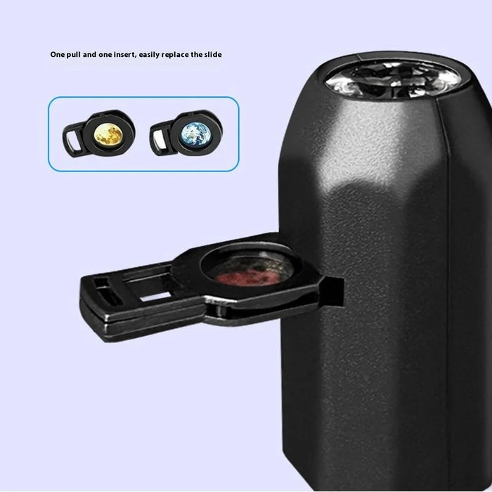 Planet Projection Lamp with 10 Slides USB Powered 360 Degree Rotation LED Night Light for Kids Room Bedroom - 6