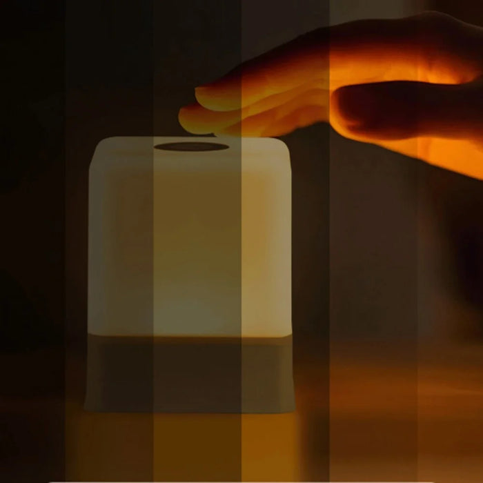 Built In 800mAh Battery 3 Color Temperatures Dimmable Bedside Lamp Eye Care Touch Control Night Light - 5