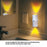 3 Colors Wireless Smart Motion Sensor Night Light for Hallway USB Rechargeable LED Wall Lamp - White - 5