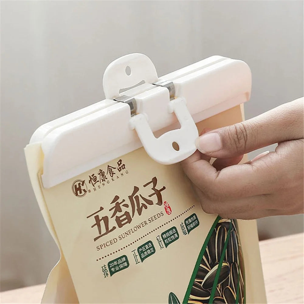 2PCS Home Sealing Food Clips Moisture-proof Food Keeping Fresh Clips for Potato Chip Bag / Snack Bag / Bread Bags (Size: L) - 3