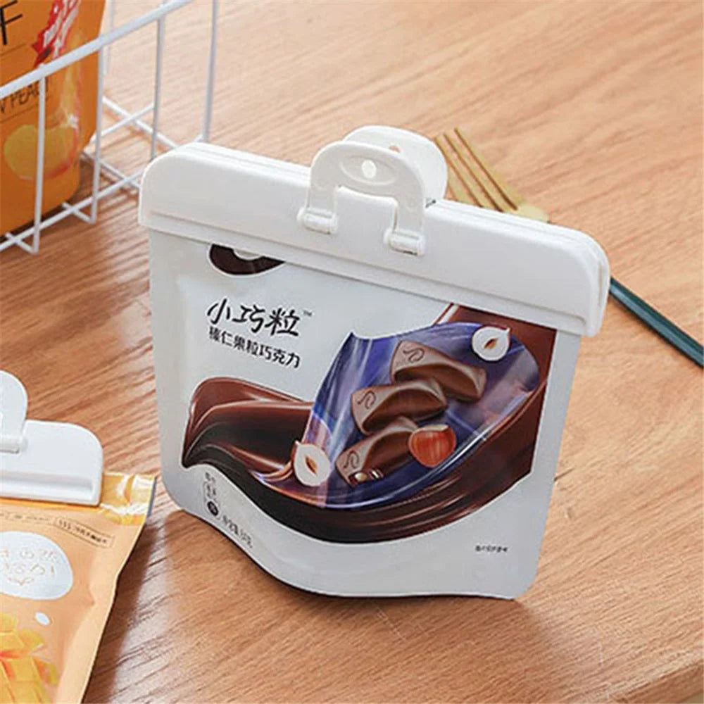 2PCS Home Sealing Food Clips Moisture-proof Food Keeping Fresh Clips for Potato Chip Bag / Snack Bag / Bread Bags (Size: L) - 4