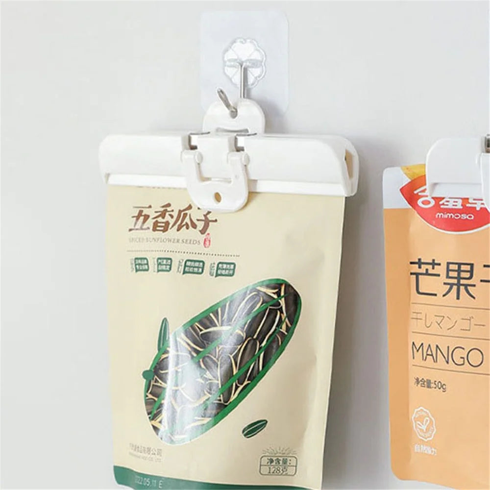2PCS Home Sealing Food Clips Moisture-proof Food Keeping Fresh Clips for Potato Chip Bag / Snack Bag / Bread Bags (Size: L) - 6