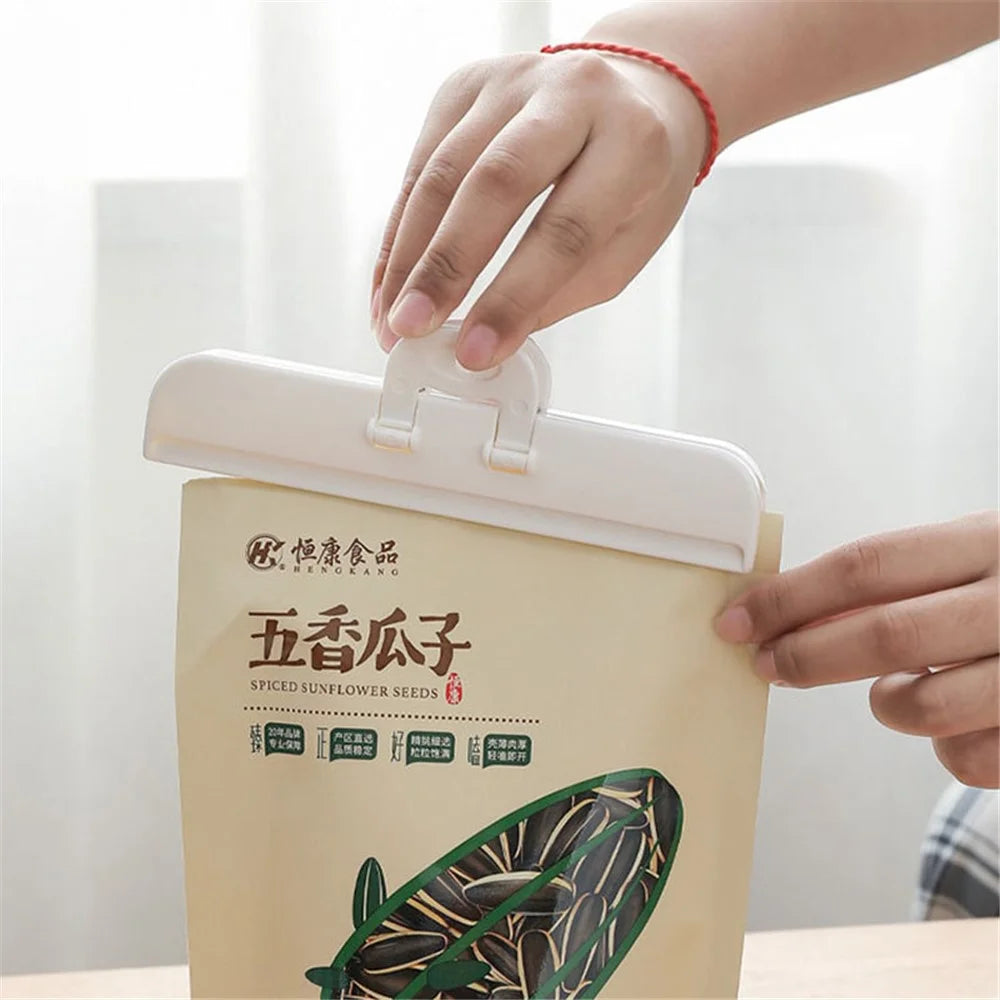 2PCS Home Sealing Food Clips Moisture-proof Food Keeping Fresh Clips for Potato Chip Bag / Snack Bag / Bread Bags (Size: L) - 7