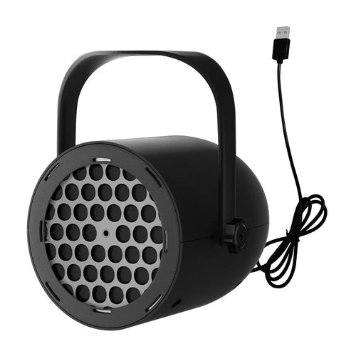 LED Projector Light Dynamic Pattern Colorful Atmosphere Lamp For Party Stage Bar - Snowflake Projection (Black) - 1