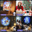 Creative Astronaut Hugging Star Christmas Projector Lamp with 4 Film Discs USB Powered Atmosphere Light Desktop Decor - 7