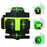 4D 16 Lines Self Leveling Equipment Horizontal and Vertical Green Laser Level with Tripod, EU Plug - 4