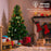 2m 400 LEDs Waterproof Christmas Tree Curtain String Lights 8 Modes Waterfall Fairy Lamp Tree Topper Decor, EU Plug - Colorful Light - 4