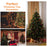 2m 400 LEDs Waterproof Christmas Tree Curtain String Lights 8 Modes Waterfall Fairy Lamp Tree Topper Decor, EU Plug - Colorful Light - 6