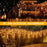 10m 400 LEDs Solar Powered LED Curtain Icicle String Light IP44 Waterproof 8 Modes Ambiance Lamp - Warm White - 2