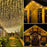 10m 400 LEDs Solar Powered LED Curtain Icicle String Light IP44 Waterproof 8 Modes Ambiance Lamp - Warm White - 6