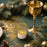 Electronic Candle Light Creative Hollow Gold Plated Wrought Iron Table Night Light for Christmas Decor - 5.3cm Half Ball - 2