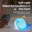 A044 Narwhal Silicone Night Light Tap Control Stress Relief Bedside Lamp Gift Desktop Decor - Blue - 3