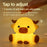 Cow Shape Silicone Night Light Tap Control Stress Relief Bedside Companion Lamp Desktop Decor Decompression Toy - 4