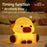 Cow Shape Silicone Night Light Tap Control Stress Relief Bedside Companion Lamp Desktop Decor Decompression Toy - 6