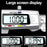 0-150mm Digital Vernier Stainless Steel LCD Display Caliper with Tri-color Button for Length Width Depth Diameter - 4