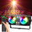TC-7012 3 Auto  /  Sound Modes Dual-Head Magic Ball Independent Control Timer RGB LED Stage Light for KTV Home Bar - EU Plug - 1