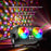 TC-7012 3 Auto  /  Sound Modes Dual-Head Magic Ball Independent Control Timer RGB LED Stage Light for KTV Home Bar - EU Plug - 3