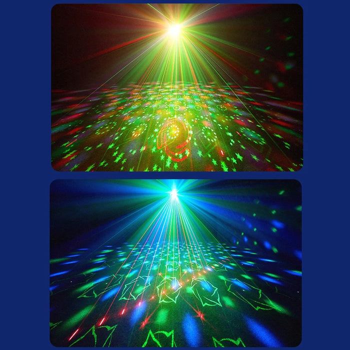 TC-7012 3 Auto  /  Sound Modes Dual-Head Magic Ball Independent Control Timer RGB LED Stage Light for KTV Home Bar - EU Plug - 7