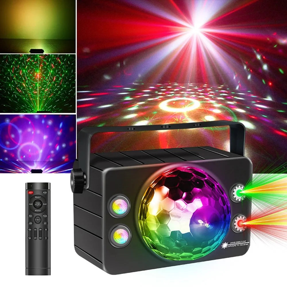 TC-7009-1 3 Sound  /  Auto Modes Large Magic Ball Light Independent Control Timer RGB LED Party Lamp for Bar Home - EU Plug - 1