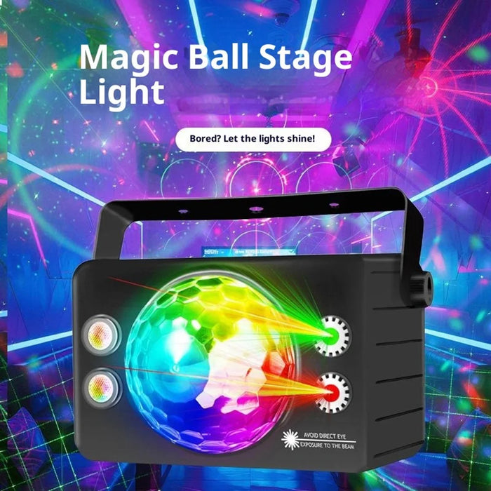 TC-7009-1 3 Sound  /  Auto Modes Large Magic Ball Light Independent Control Timer RGB LED Party Lamp for Bar Home - EU Plug - 3