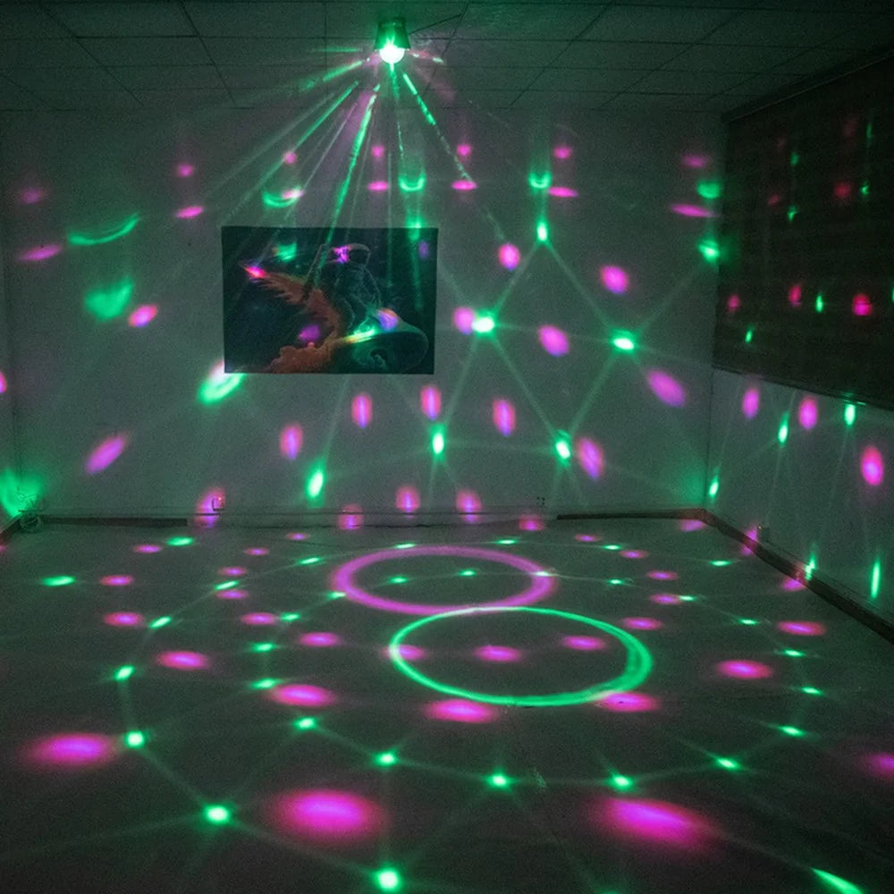 TC-7011-1 3 Sound Modes Cylindrical UV Magic Ball Light Voice-Activated RGB LED Strobe Lamp for KTV Home Party - 7
