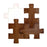 12W 3 Color Wooden Block Wall Lamp Modern Minimalist LED Bedside Light for Bedroom Hallway - 1
