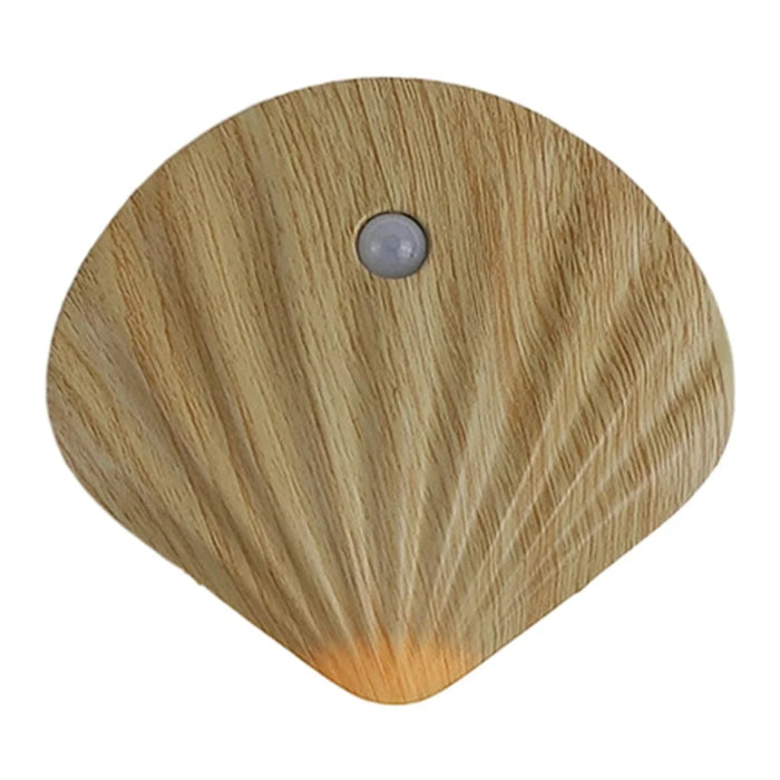 Smart LED Motion Sensor Night Light Rechargeable Magnetic Wireless Cabinet Closet Door Lamp - Warm Light  /  Natural Wood Grain - 1